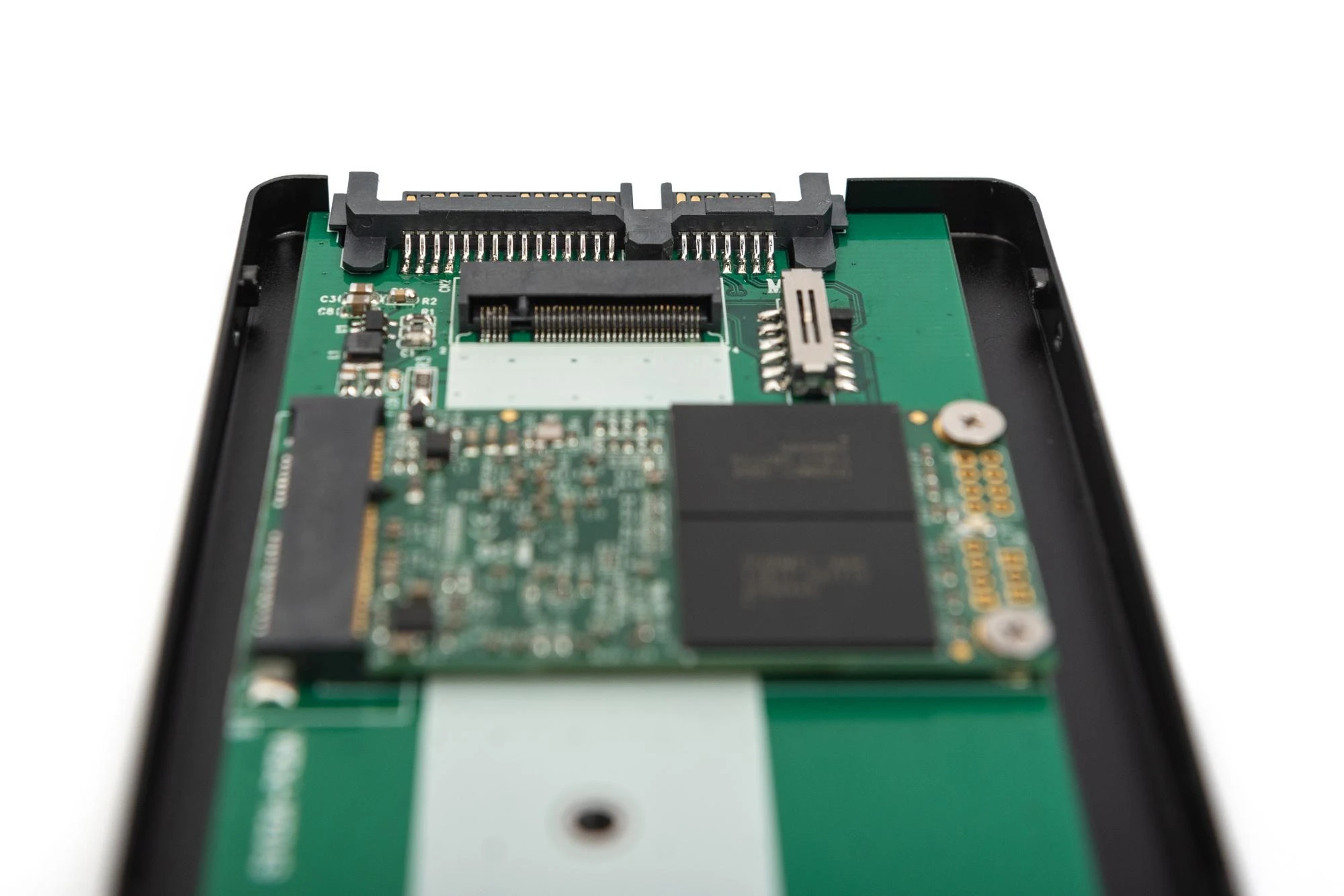 Assmann Electronic DIGITUS 2,5" SATA HDD korpusas M.2 arba mSATA SATA 3 6Gbit/s rašymo greitis iki 520MB/s