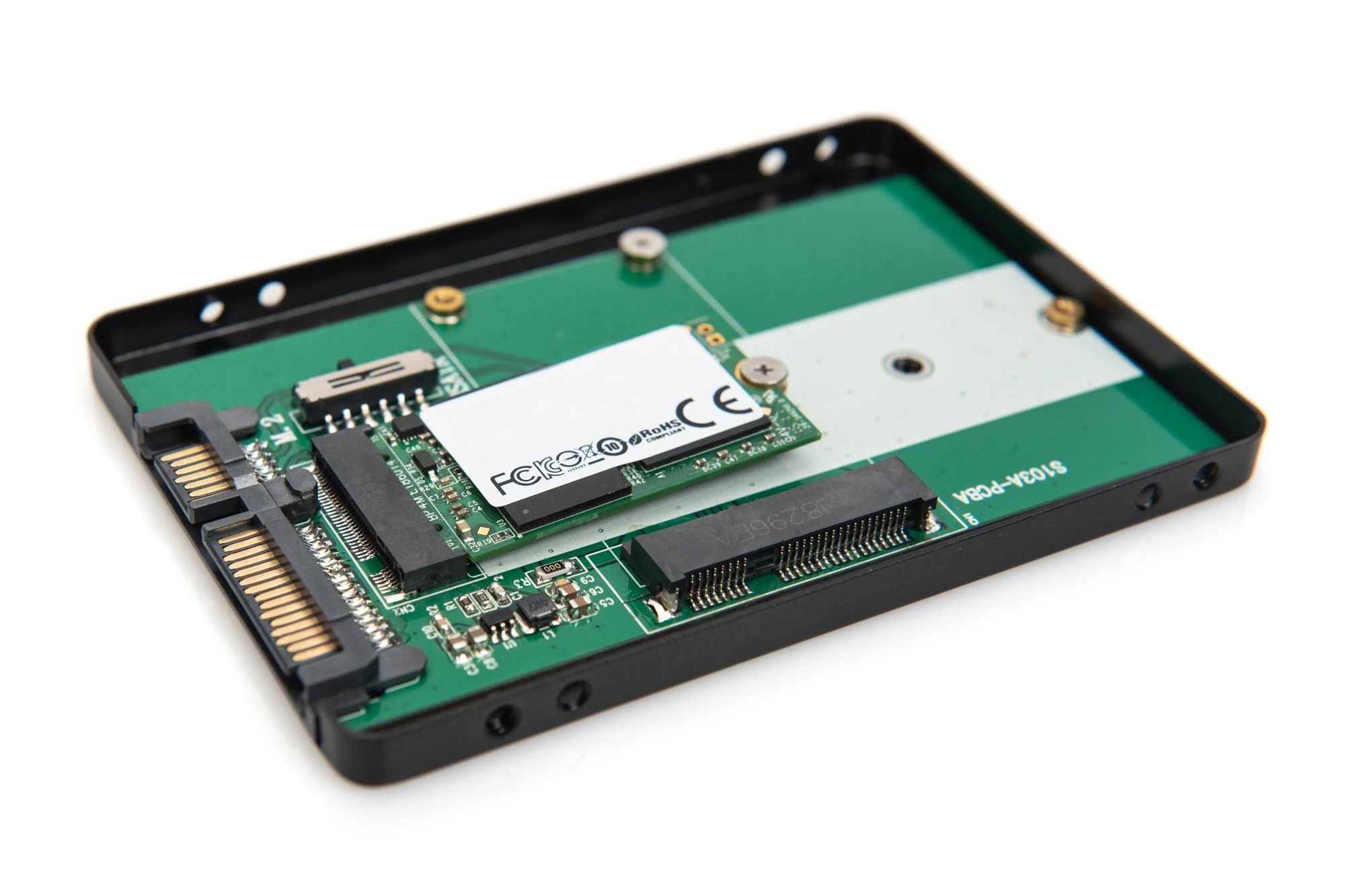 Assmann Electronic DIGITUS 2,5" SATA HDD korpusas M.2 arba mSATA SATA 3 6Gbit/s rašymo greitis iki 520MB/s