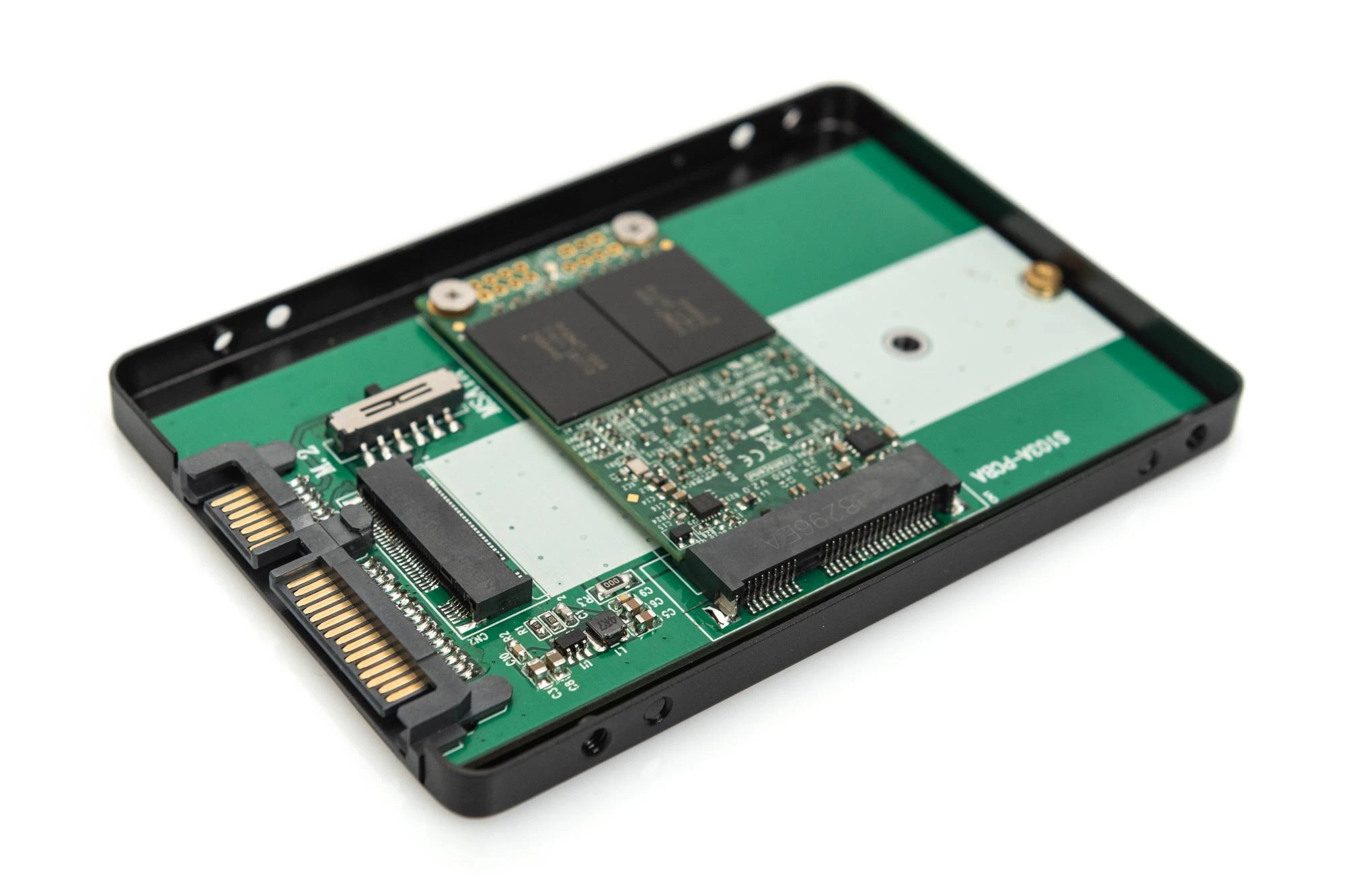 Assmann Electronic DIGITUS 2,5" SATA HDD korpusas M.2 arba mSATA SATA 3 6Gbit/s rašymo greitis iki 520MB/s
