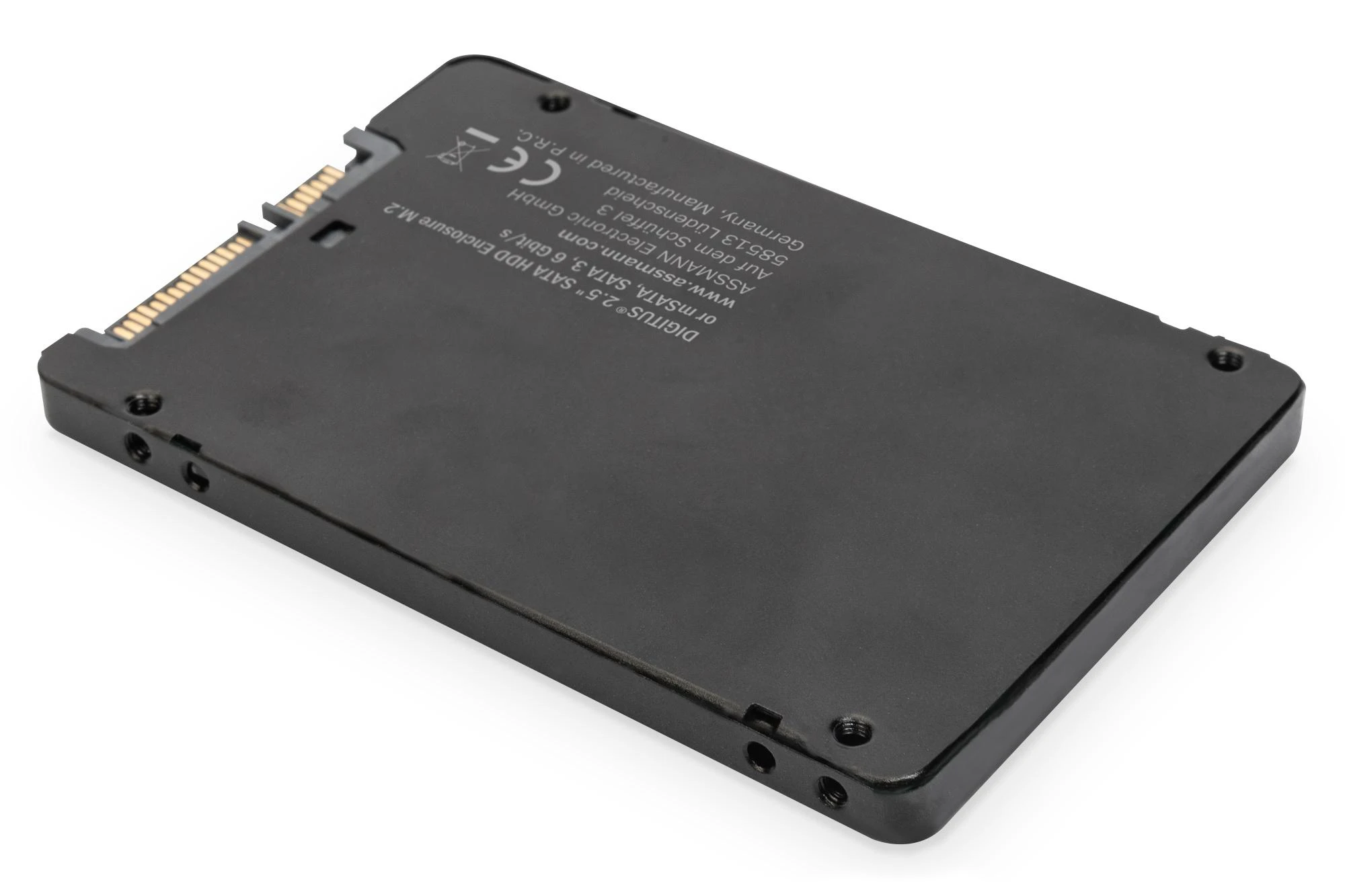 Assmann Electronic DIGITUS 2,5" SATA HDD korpusas M.2 arba mSATA SATA 3 6Gbit/s rašymo greitis iki 520MB/s
