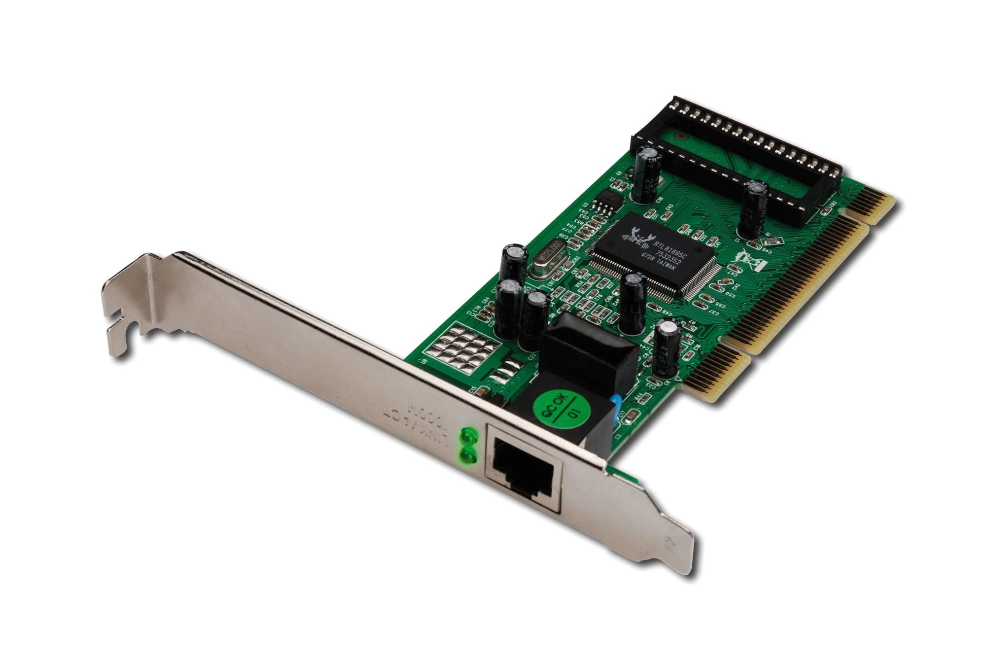 Assmann Electronic DIGITUS Gigabit PCI kortelė 10/100/1000Mbit 32-bit Gigabit Network Adapteris Realtek 8169SC chipset inkl. Žemo profilio laikiklis