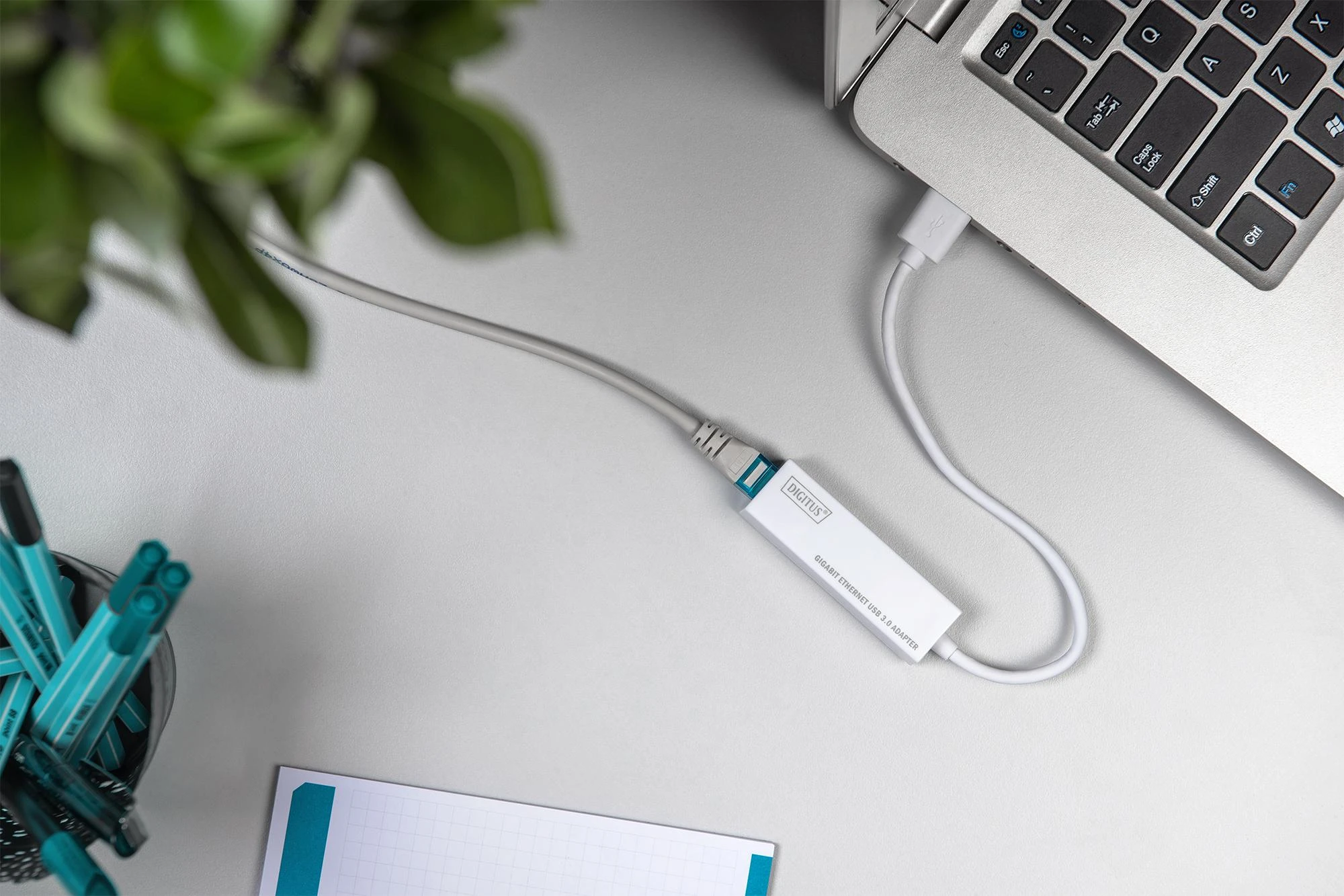 Assmann Electronic DIGITUS USB3.0 į Gigabit Ethernet adapteris RJ45 10/100/1000 Mbps baltas