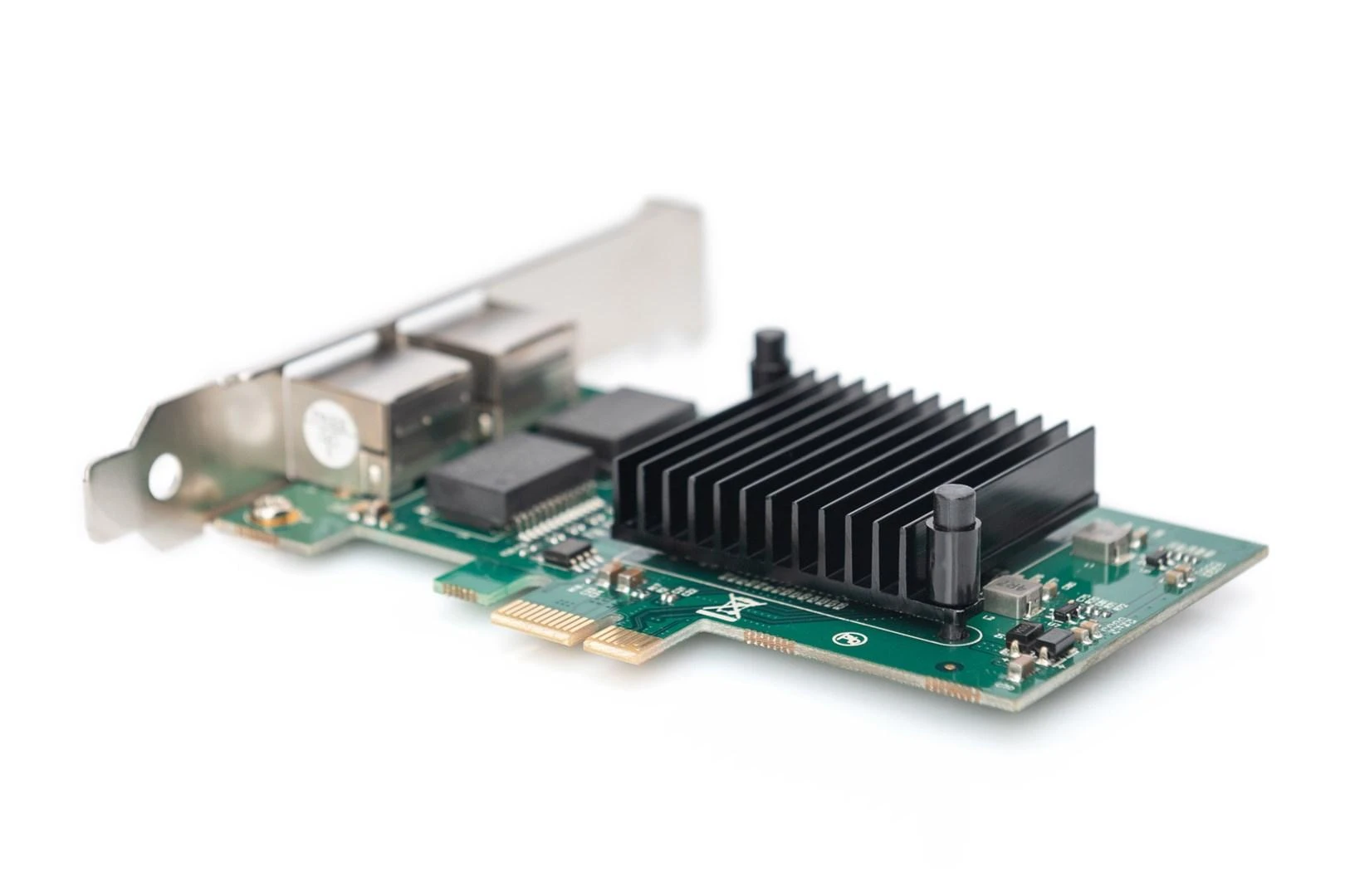 Assmann Electronic DIGITUS DN-10132 Gigabit Ethernet PCI Express kortelė 2 prievadų 32 bitų žemo profilio laikiklis Intel mikroschemų rinkinys