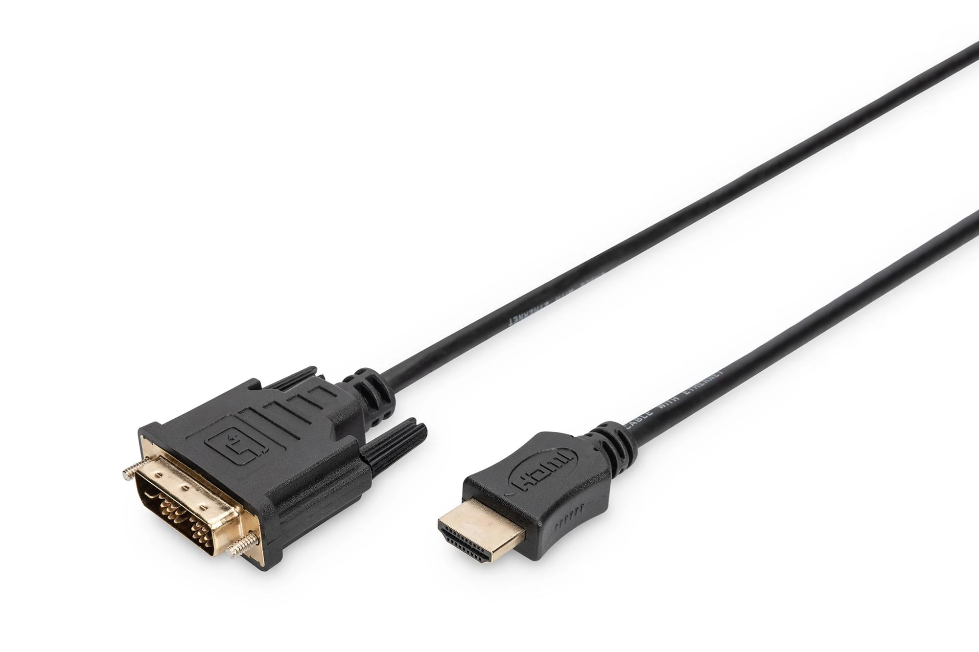 Assmann Electronic DIGITUS HDMI į DVI-D 18+1 laidas 2m juodas bulk St/St
