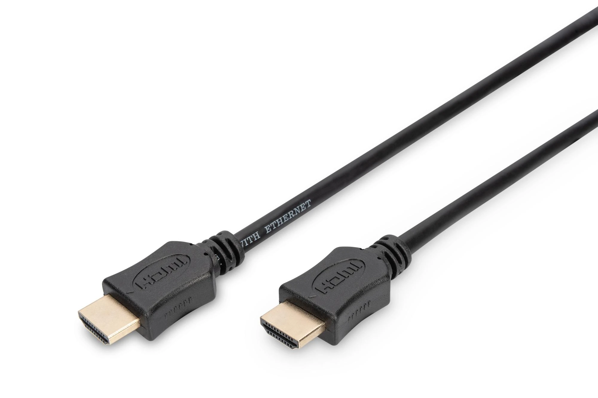 Assmann Electronic DIGITUS HDMI High Speed jungties kabelis tipas A M/M 10.0m su eternetu Full HD 60p auksinis bl