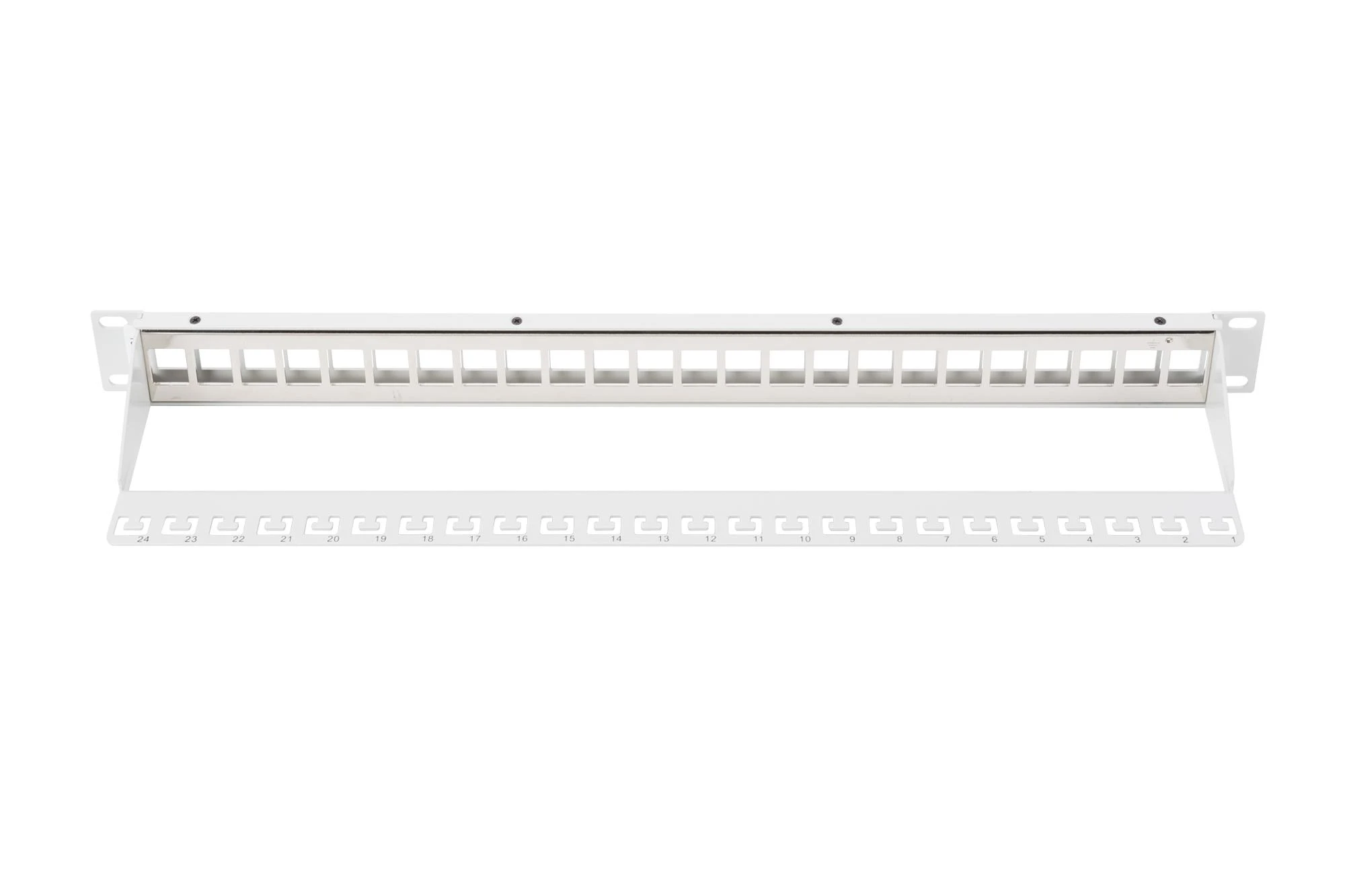 DIGITUS Patchpanel 1HE 24 prievadų modulinis patchpanel pilkas