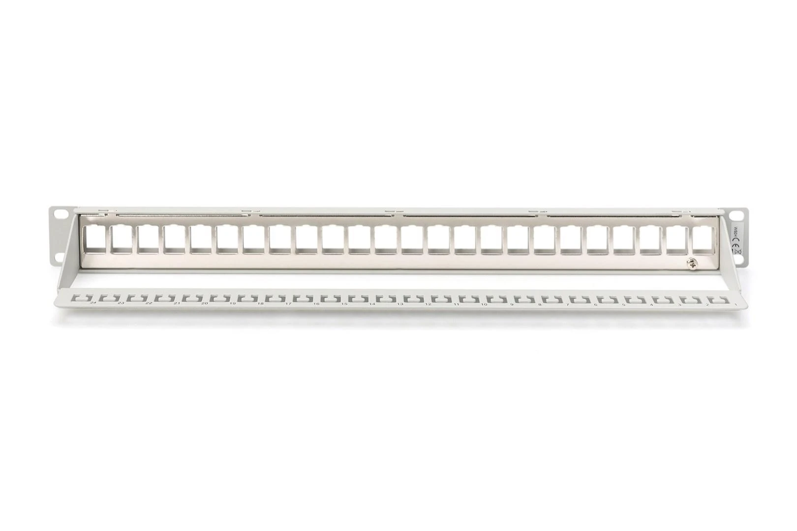 DIGITUS Patchpanel 1HE 24 prievadų modulinis patchpanel pilkas