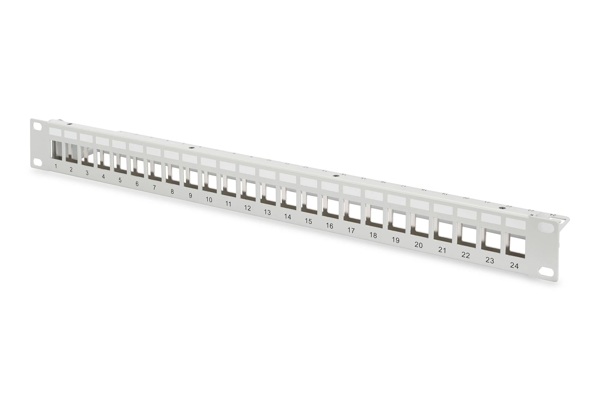 DIGITUS Patchpanel 1HE 24 prievadų modulinis patchpanel pilkas