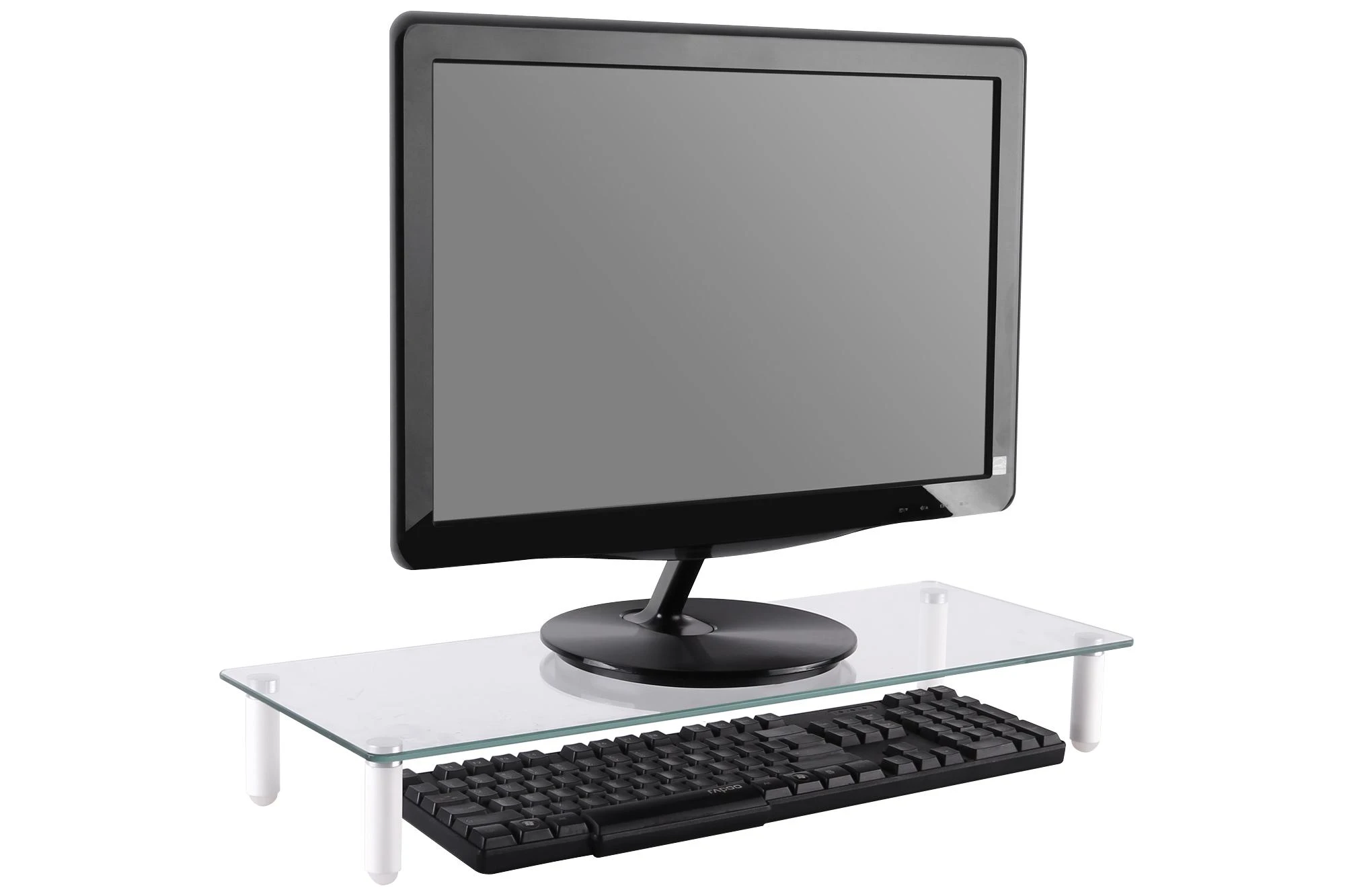 Laikiklis Assmann Electronic DIGITUS stiklinis monitoriaus stovas maks.20KG 56x21x8cm
