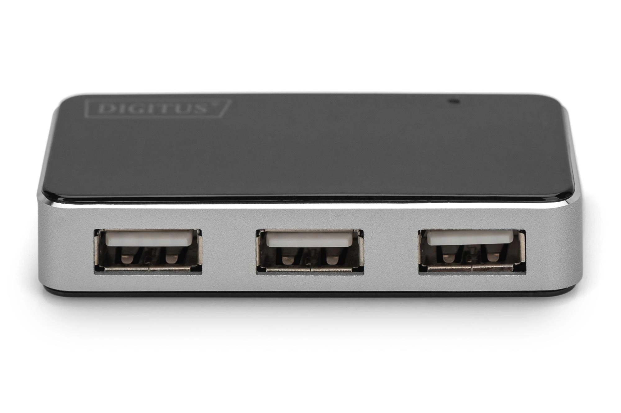 Assmann Electronic DIGITUS USB2.0 Hub 4 prievadų 4xUSB A /F USB B mini F įsk. maitinimo šaltinis ir USB kabelis A/B mini