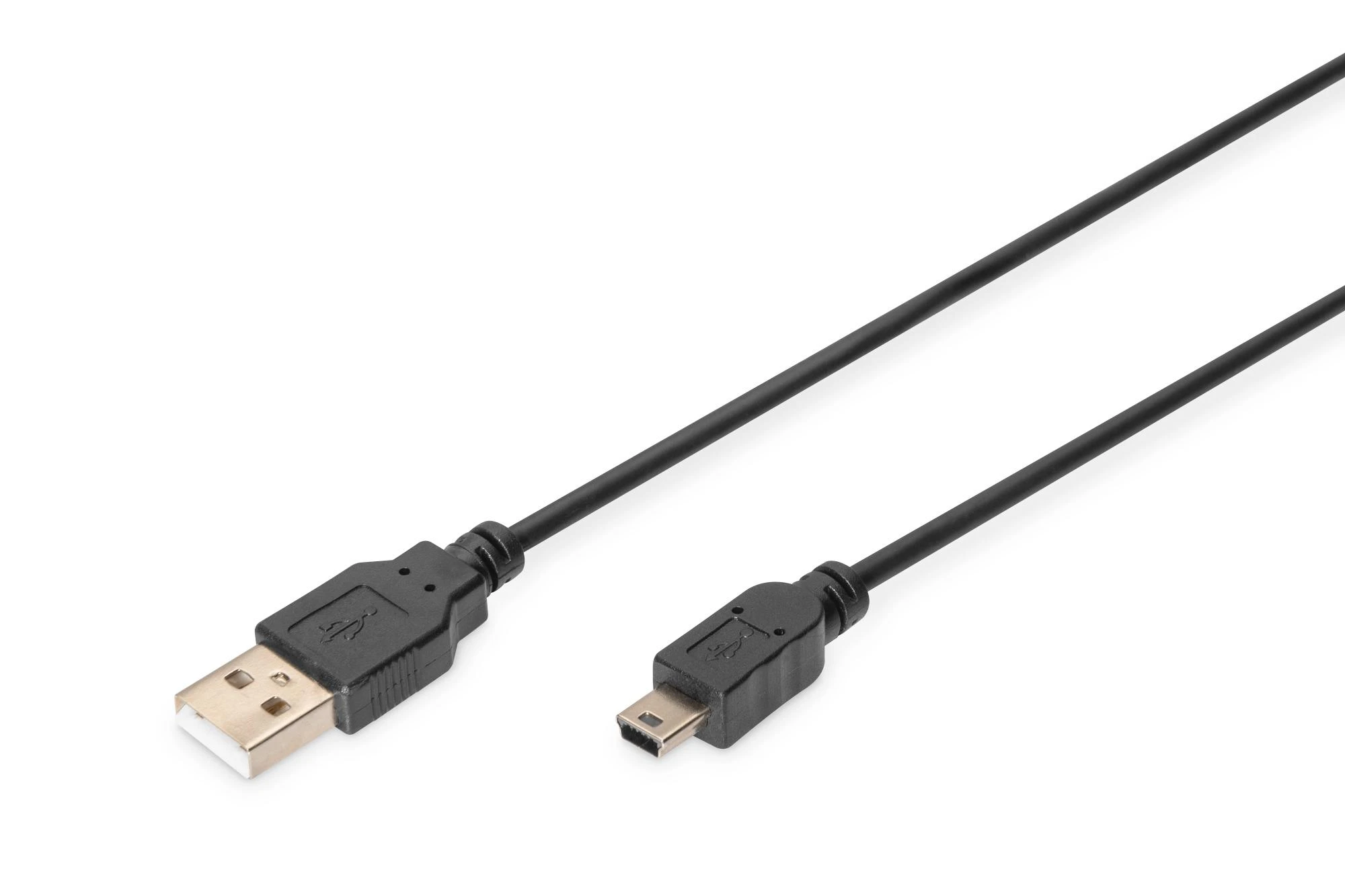 Assmann Electronic ASSMANN USB 2.0 prijungimo kabelis tipas A - mini B 5pin M/M 1.8m USB 2.0 atitinka UL bl