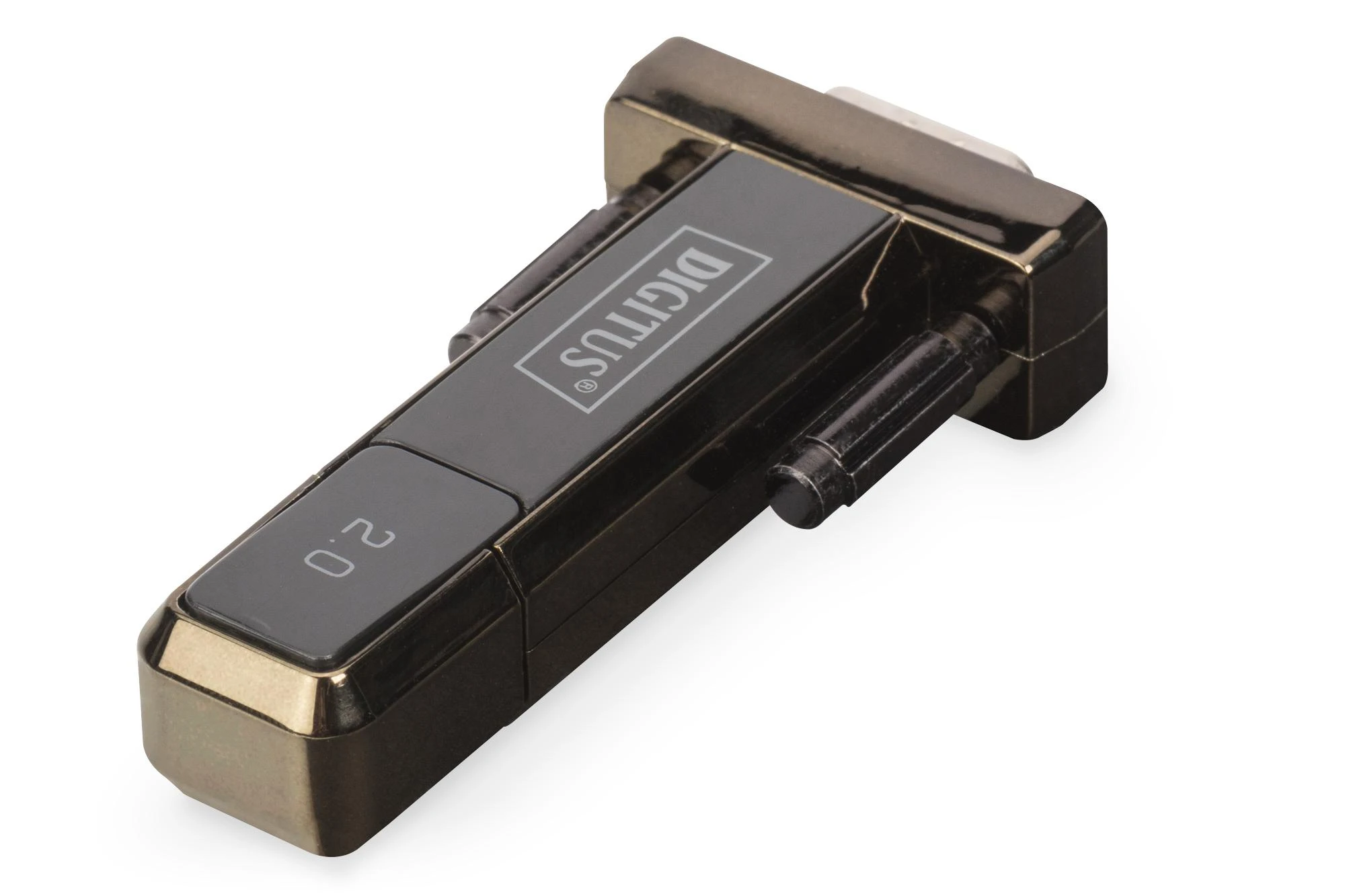 Assmann Electronic Assmann elektroninis DIGITUS 40x keitiklis USB2.0 į serijinį RS232 įsk. USB laidas 80cm juodas FTDI/FT323RL Chipset