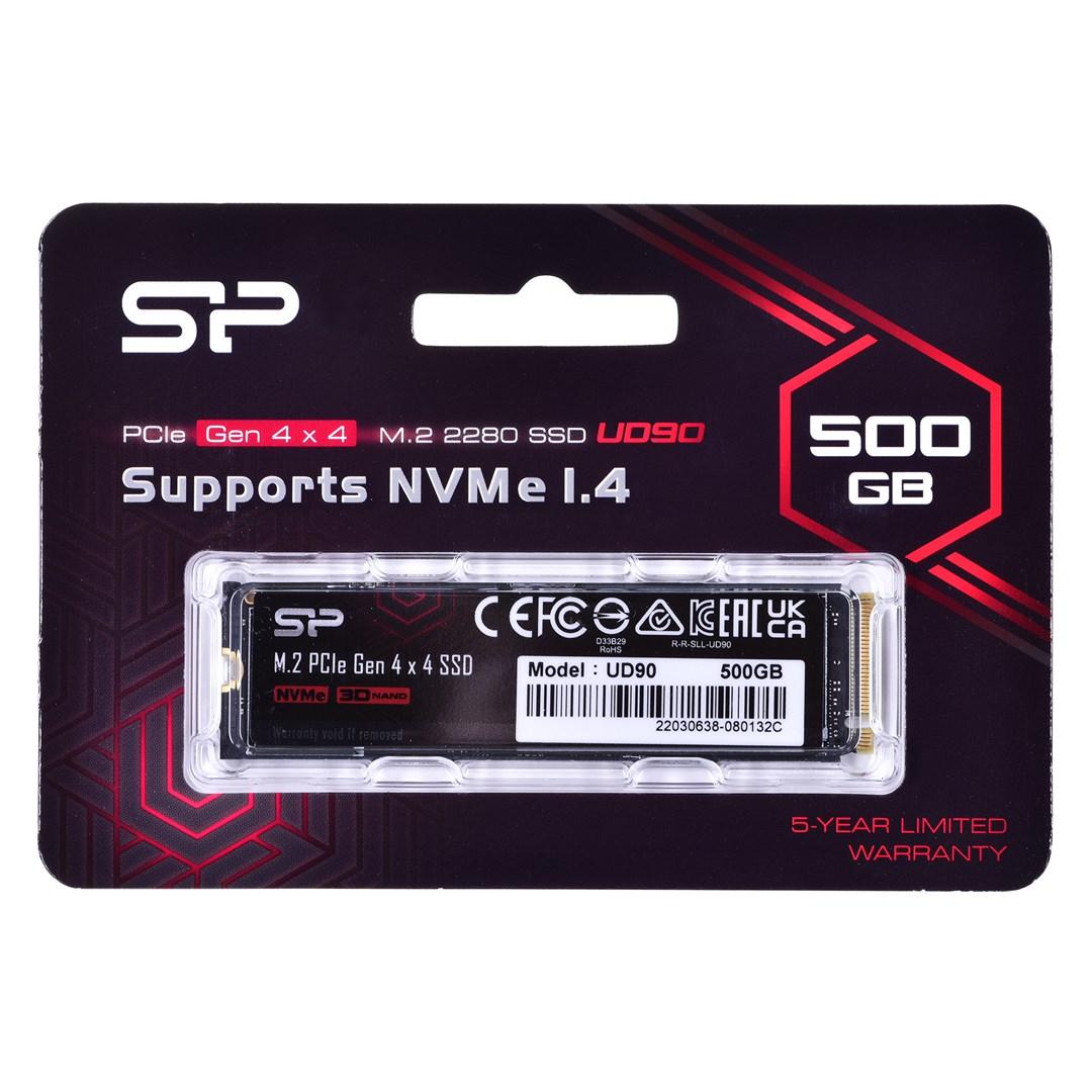 SILIKONIO MAITINIMO KOMPIUTERIS & COMMUNICAT SILICON POWER M.2 2280 PCIe 500 GB SSD UD90