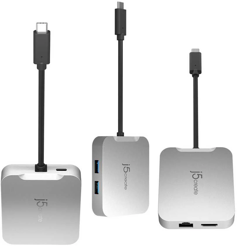 J5create – 4K60 Elite USB-C PD kelių prievadų adapteris