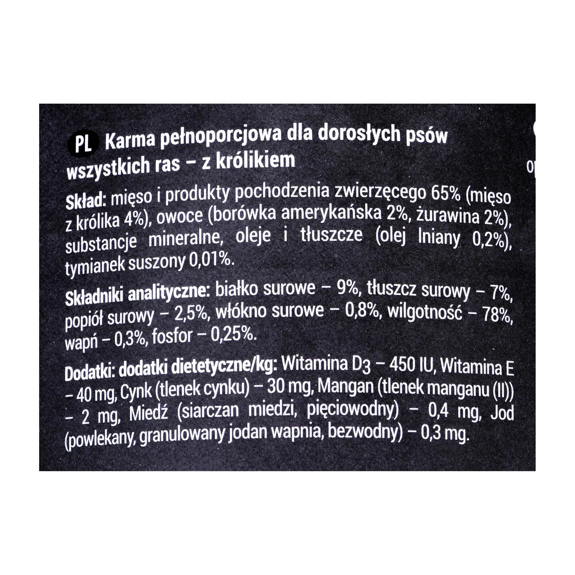 Drėgnas Šunų Maistas - Dolina Noteci Rafi 400g, Mėlynė, Spanguolė