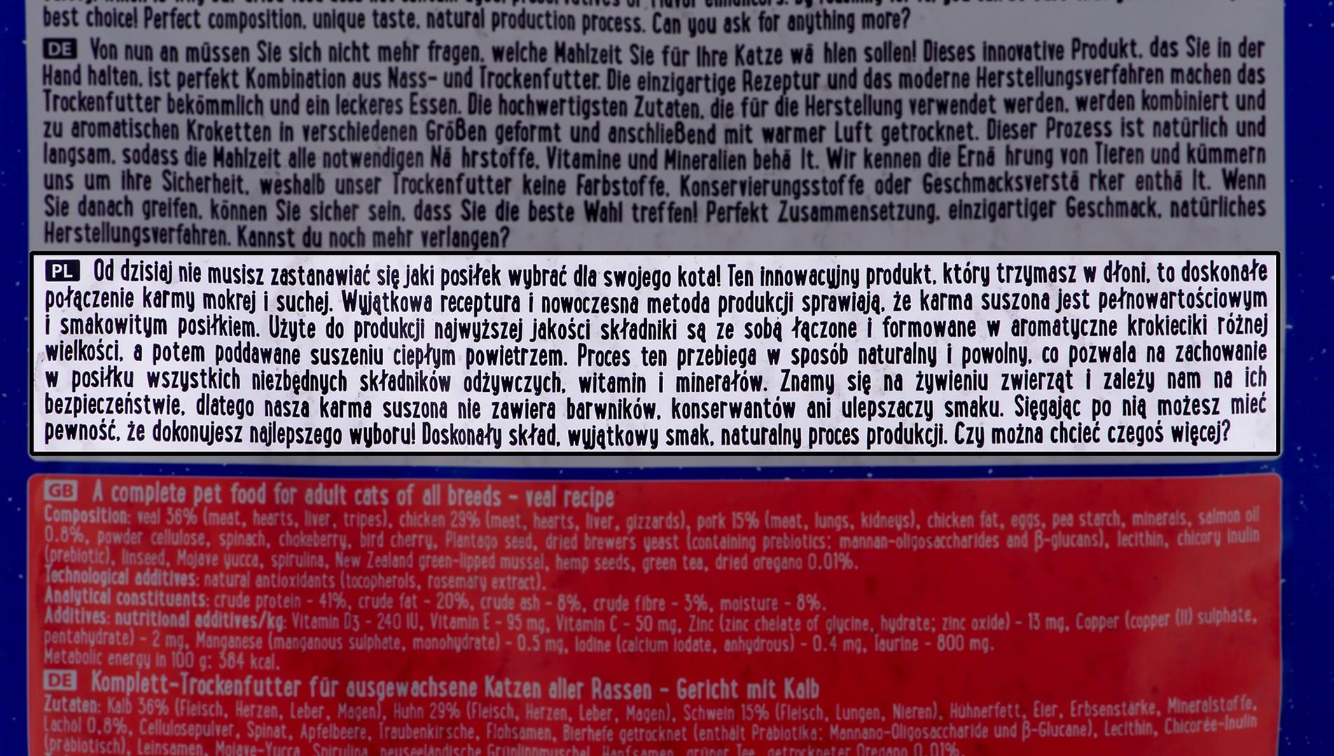 Kačių Maistas - DOLINA NOTECI Superfood Veršienos Sausas Maistas 1kg Senjorams Katėms