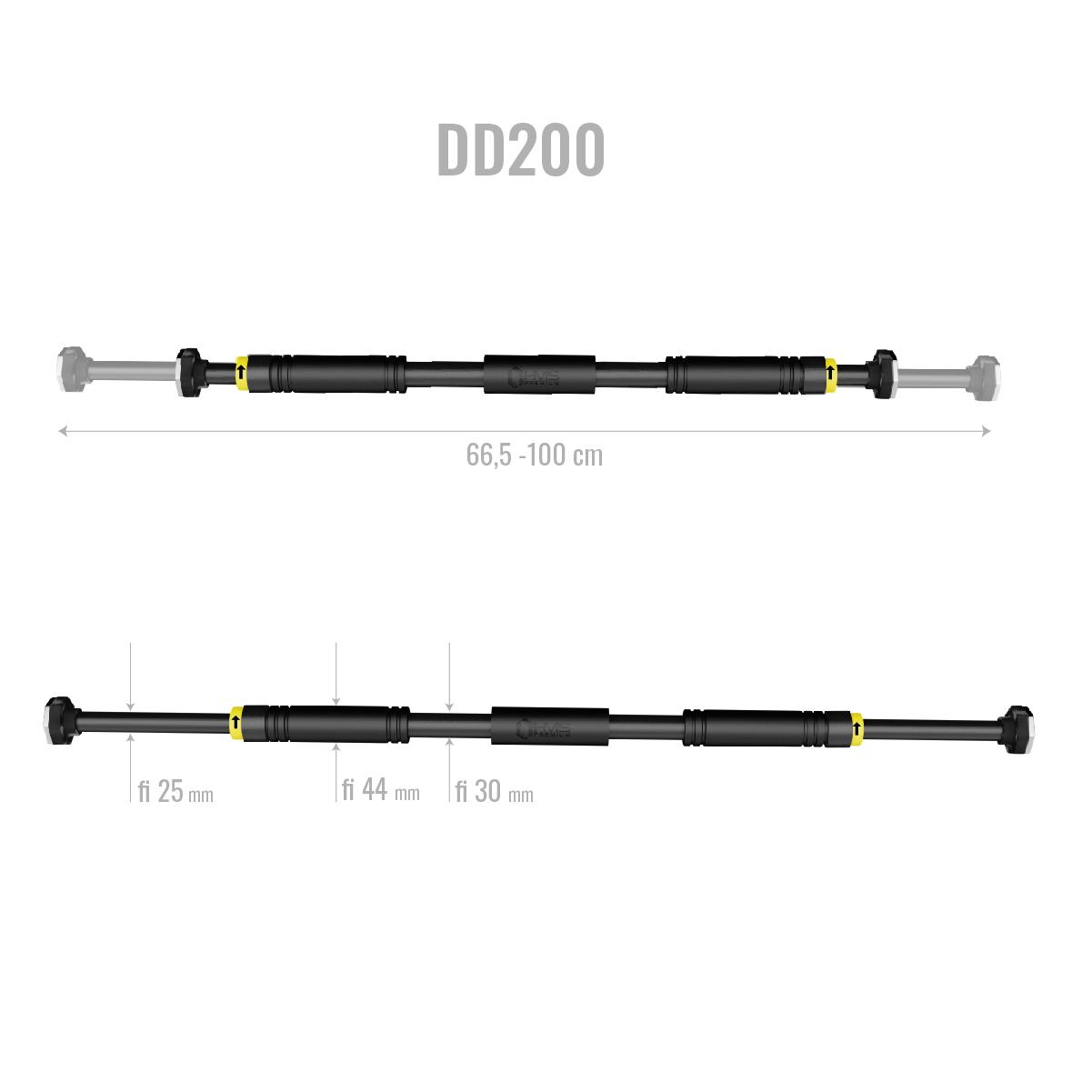 Durų staktos skersinis HMS Premium DD200, 66,5-100 cm