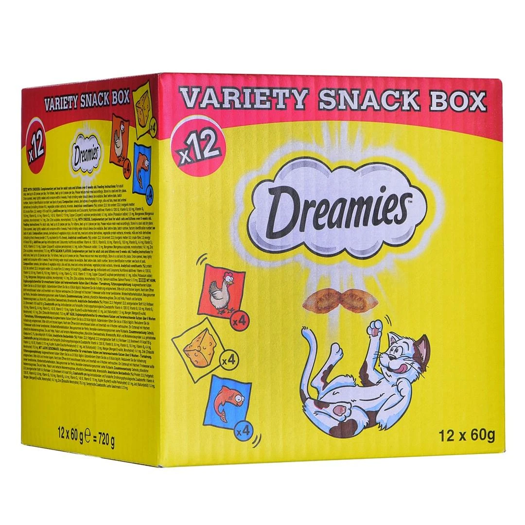 Kačių Skanėstai - Dreamies 12x60 g