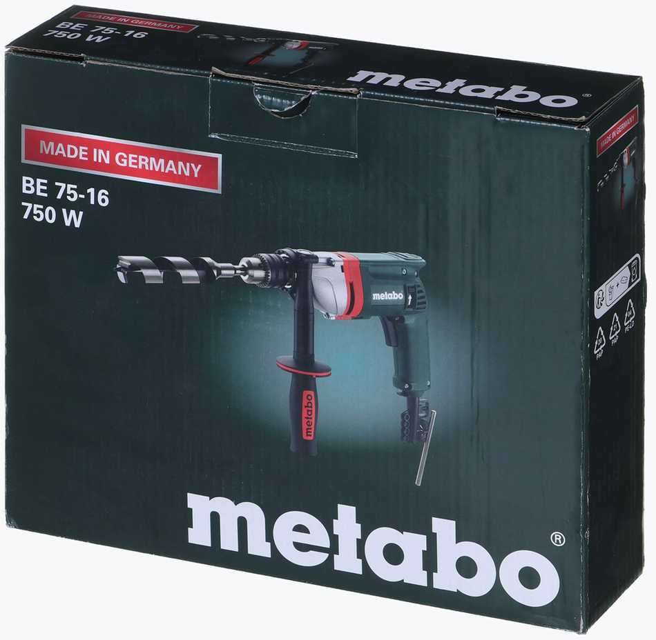 Gręžtuvas BE 75-16, Metabo