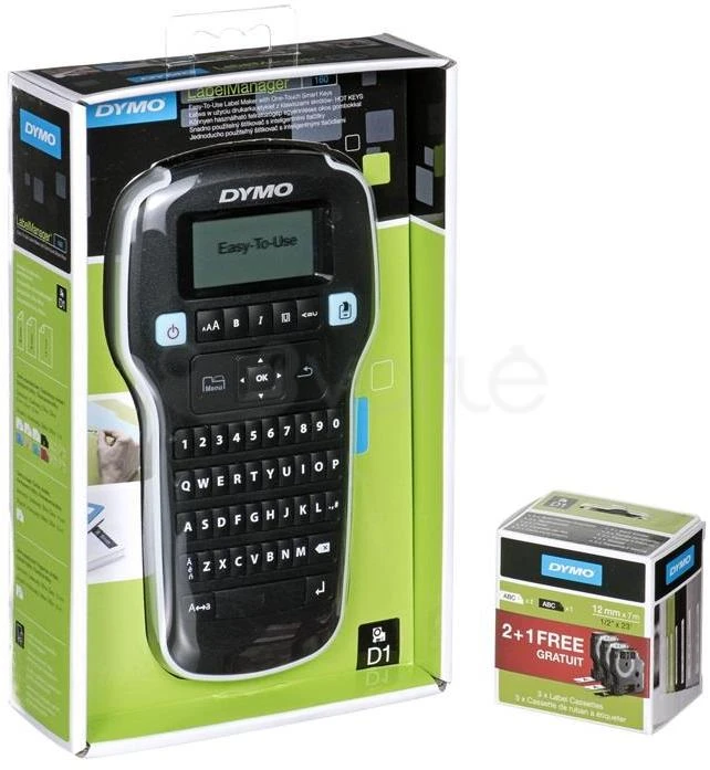 DYMO LabelManager 160 etikečių spausdintuvas Perkėlimas terminiu būdu 180 x 180 DPI D1 QWERTY