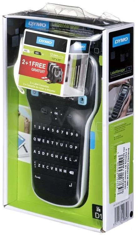 DYMO LabelManager 160 etikečių spausdintuvas Perkėlimas terminiu būdu 180 x 180 DPI D1 QWERTY
