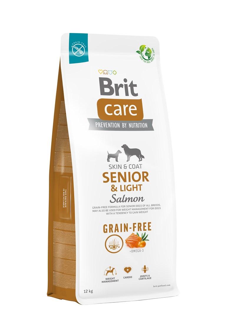 Brit Care GF Senior&Light lašiša 12 kg