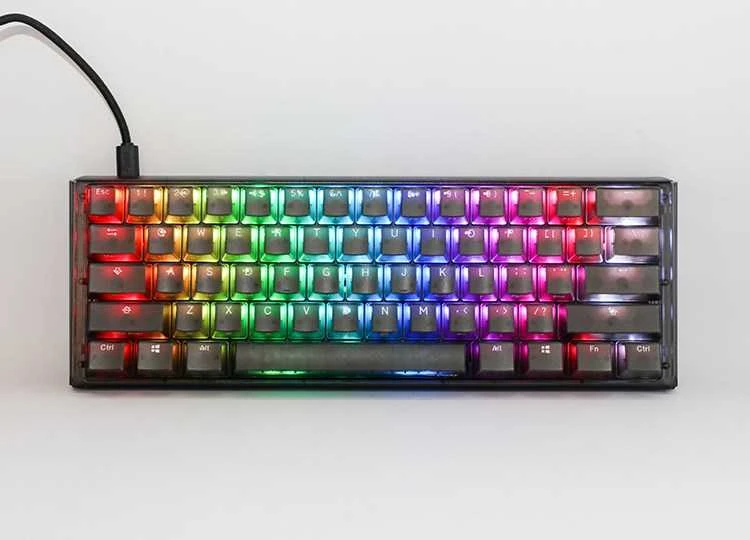 Klaviatūra Ducky One 3 Aura Juodas Mini Gaming MX-Silent-Raudona (DKON2161ST-SDEPDABAAAC1)