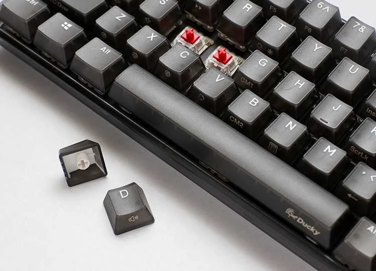 Klaviatūra Ducky One 3 Aura Juodas Mini Gaming MX-Silent-Raudona (DKON2161ST-SDEPDABAAAC1)