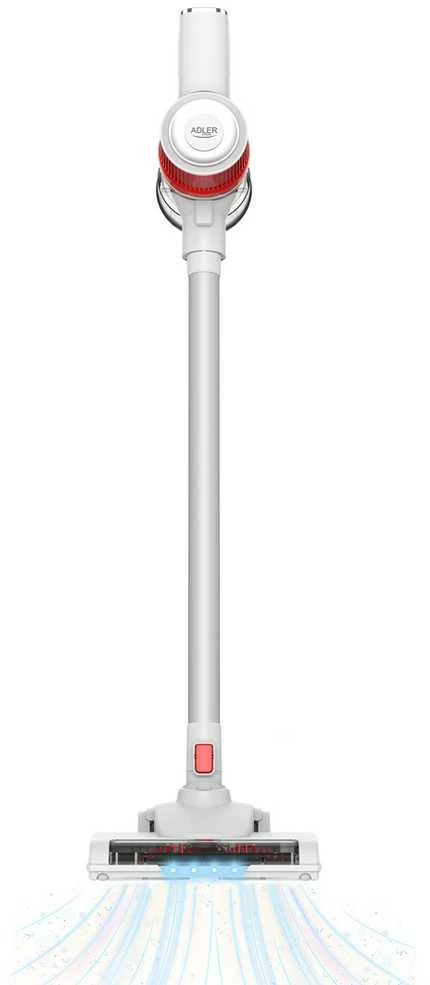 Adler | Dulkių siurblys | AD 7051 | Belaidis veikimas | 300 W | 22,2 V | Veikimo laikas (maks.) 30 min | Baltas/Raudona