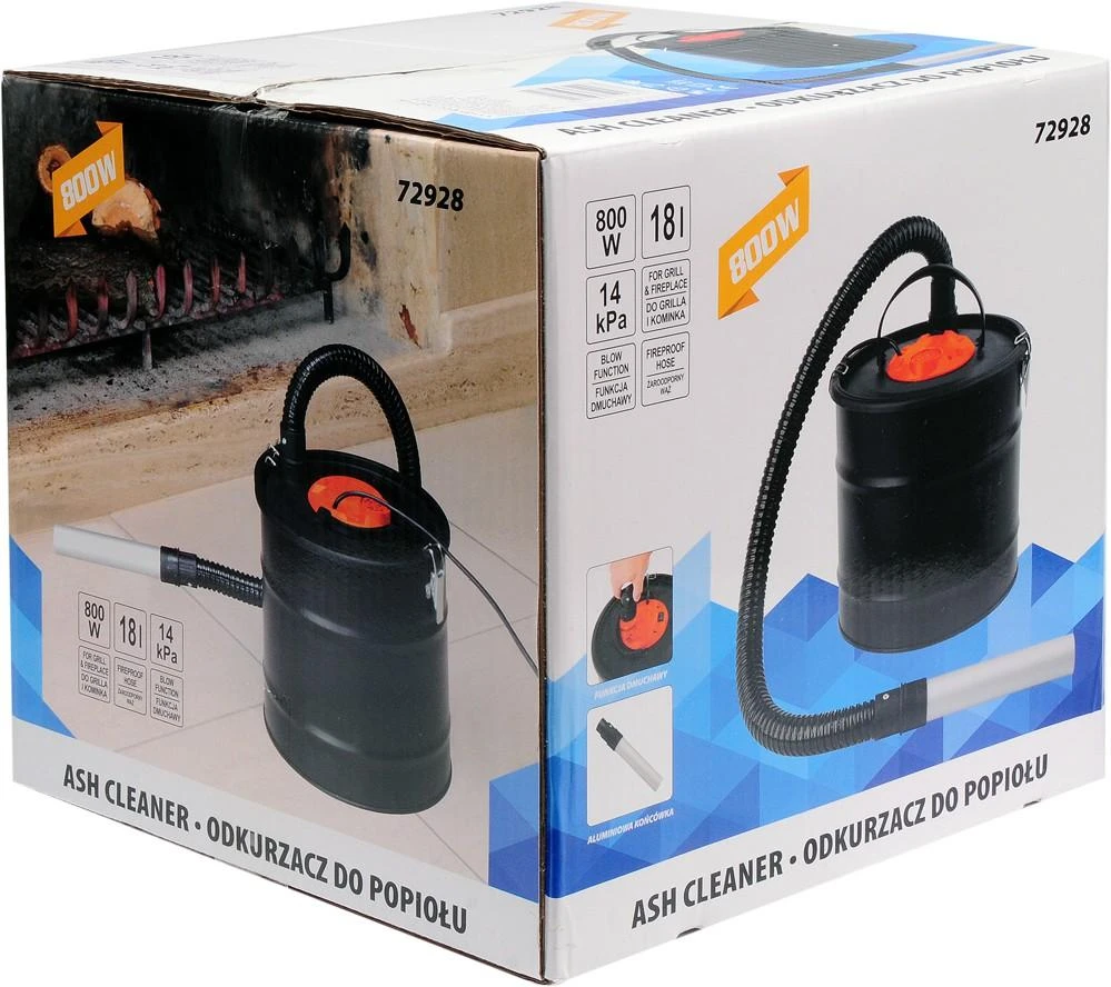 Toya pelenų siurblys 800W / 18L 72928