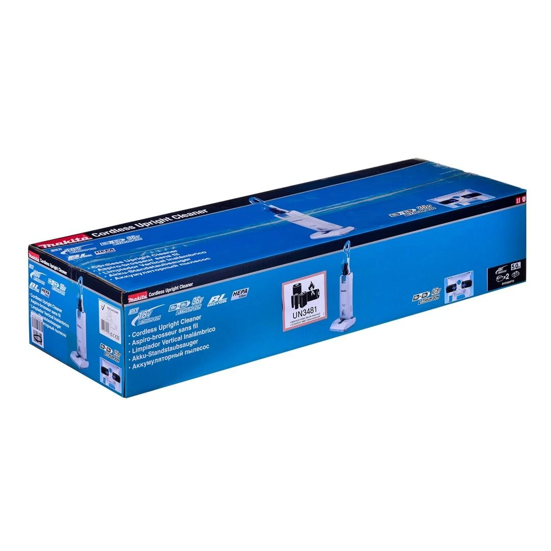 Makita DVC560Z Akumuliatorinis Vertikalus dulkių surblys, 2x18V, Li-Ion, bešepetėlinis variklis. Komplektuojamas be akumuliatorių ir kroviklio.