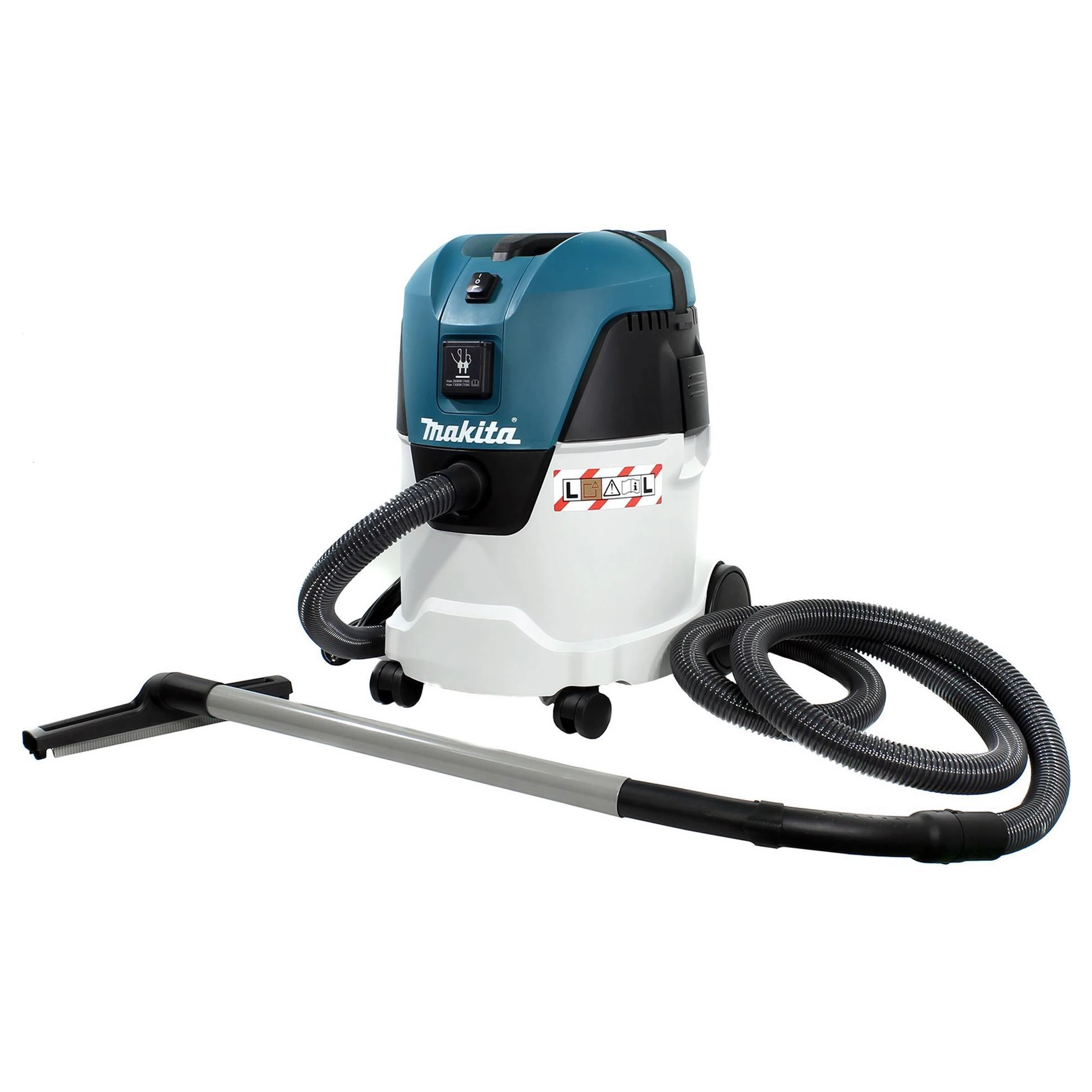 MAKITA Dulkių siurblys VC2512L 1000W 25L, su elektros lizdu, pusiau automatinis filtro valymas