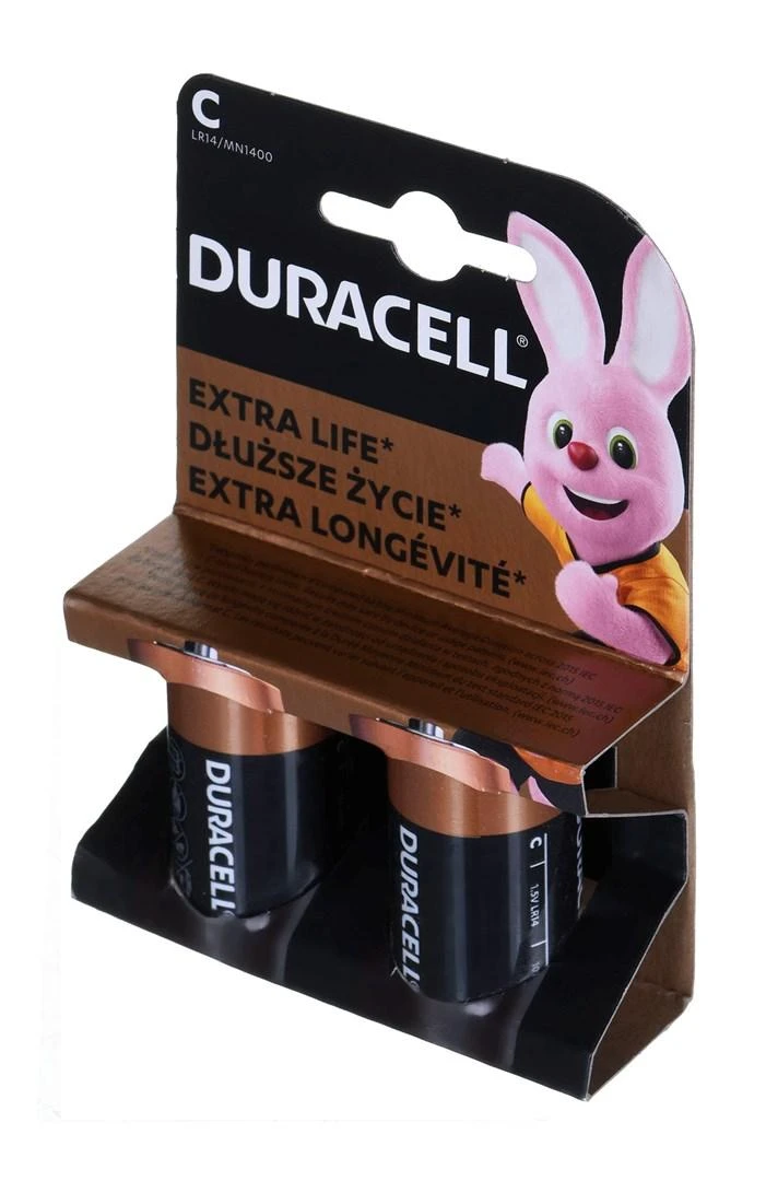 Duracell C tipo baterijos pakuotė
