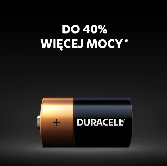 Duracell C baterija su galios užrašu