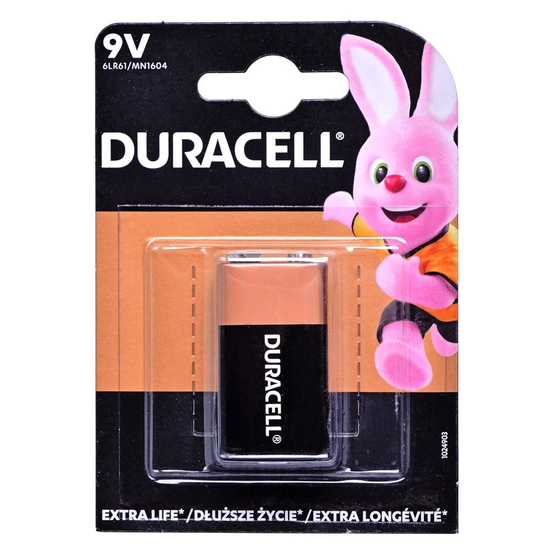 Baterija DURACELL Basic, 9V (6LR61), 1 vnt.