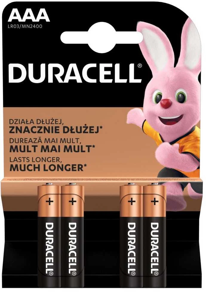 Baterija Šarminė R3 (AAA) 1.5V DURACELL Power (4vnt Blisteryje)