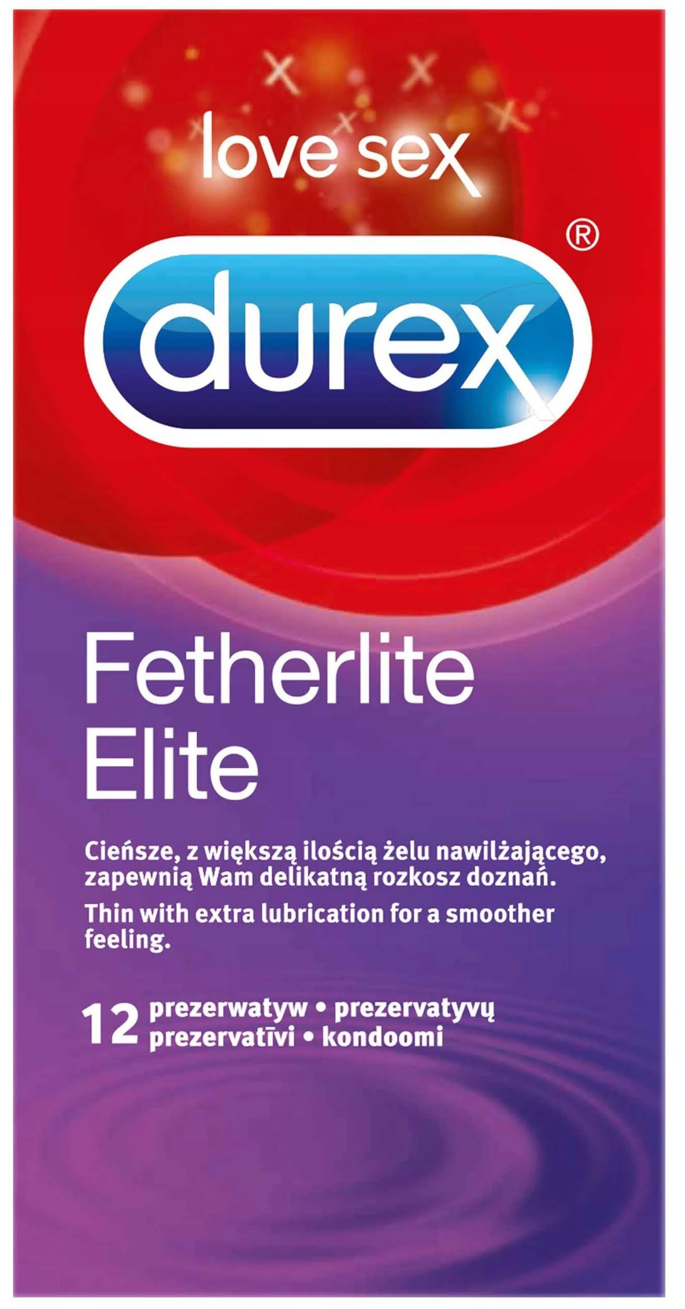 Durex Prezervatyvai Fetherlite Elite 12 vnt