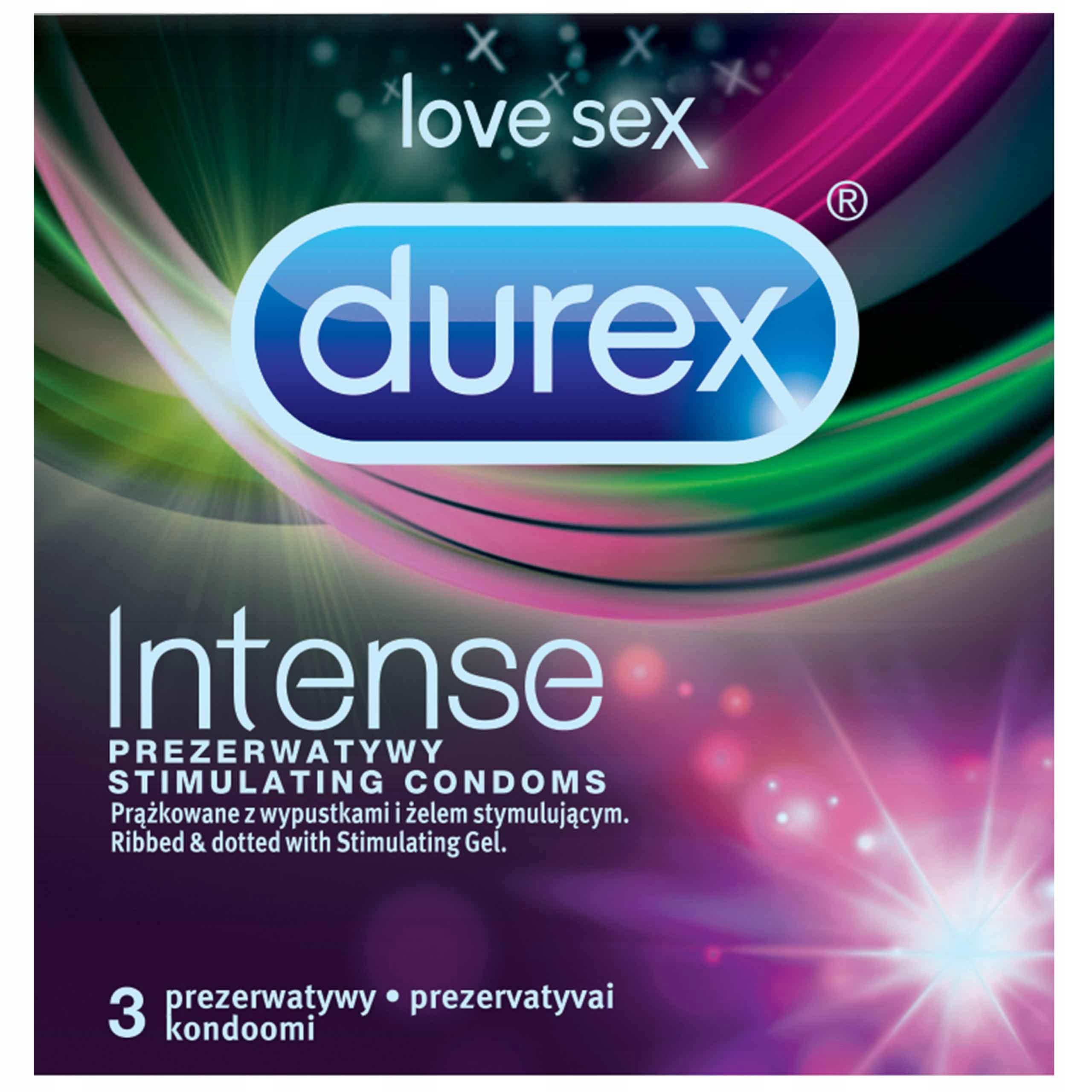 Durex Intense Stimuliuojamieji prezervatyvai (3 vnt.)