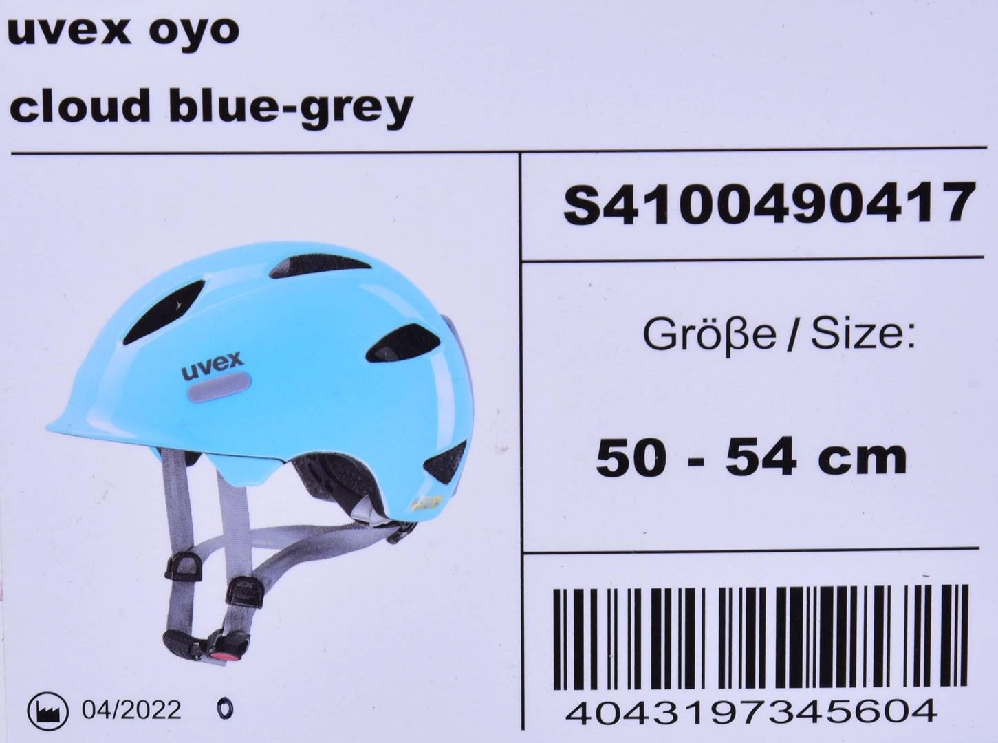 Šalmas Uvex Oyo cloud mėlynas-pilkas-50-54CM