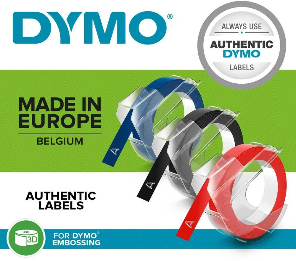 DYMO 3D label tapes etikečių juostelė
