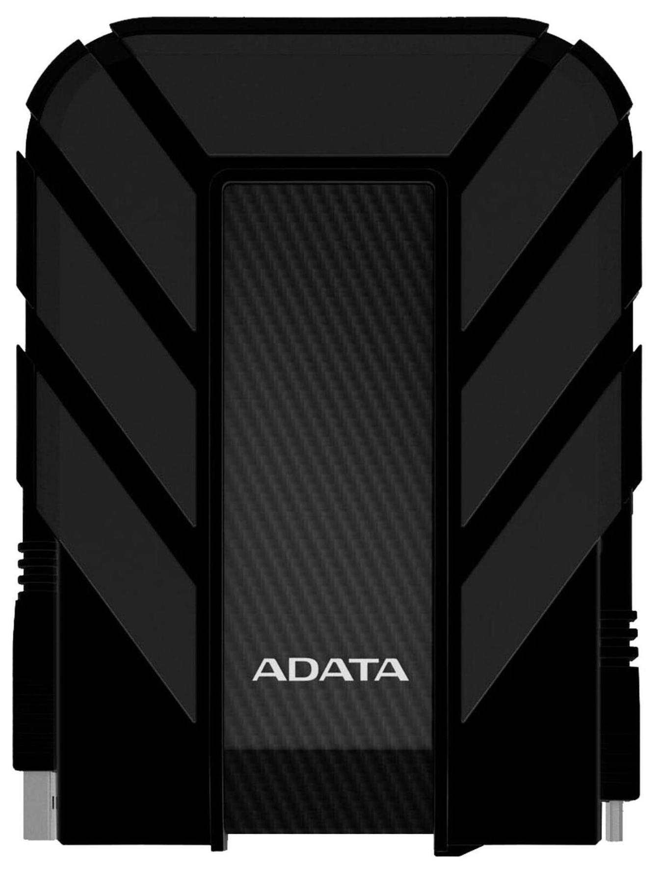 Kietasis diskas ADATA HD710P | 2000 GB | 2,5 colio | USB 3.1 (atgalinis suderinamas su USB 2.0) | Juodas | HD710 Pro atsparumo dulkėms ir vandeniui įvertinimai taikomi tik tada, kai USB prievado dangtelis yra tvirtai uždarytas.Plastikas / Apsauginis silikonas