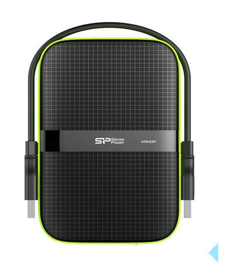 SILICON POWER COMPUTER & COMMUNICAT SILICONPOW SP040TBPHDA60S3K Išorinis kietasis diskas HDD Silicon Power Armor A60 2.5 4TB USB 3.0, IPX4, Juodas