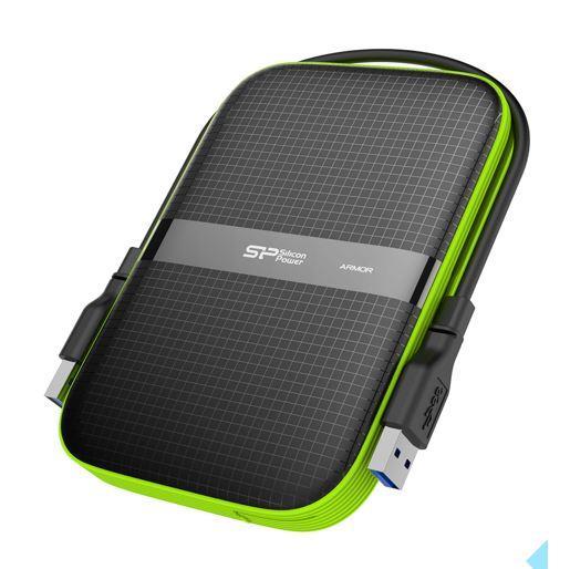 SILICON POWER COMPUTER & COMMUNICAT SILICONPOW SP040TBPHDA60S3K Išorinis kietasis diskas HDD Silicon Power Armor A60 2.5 4TB USB 3.0, IPX4, Juodas