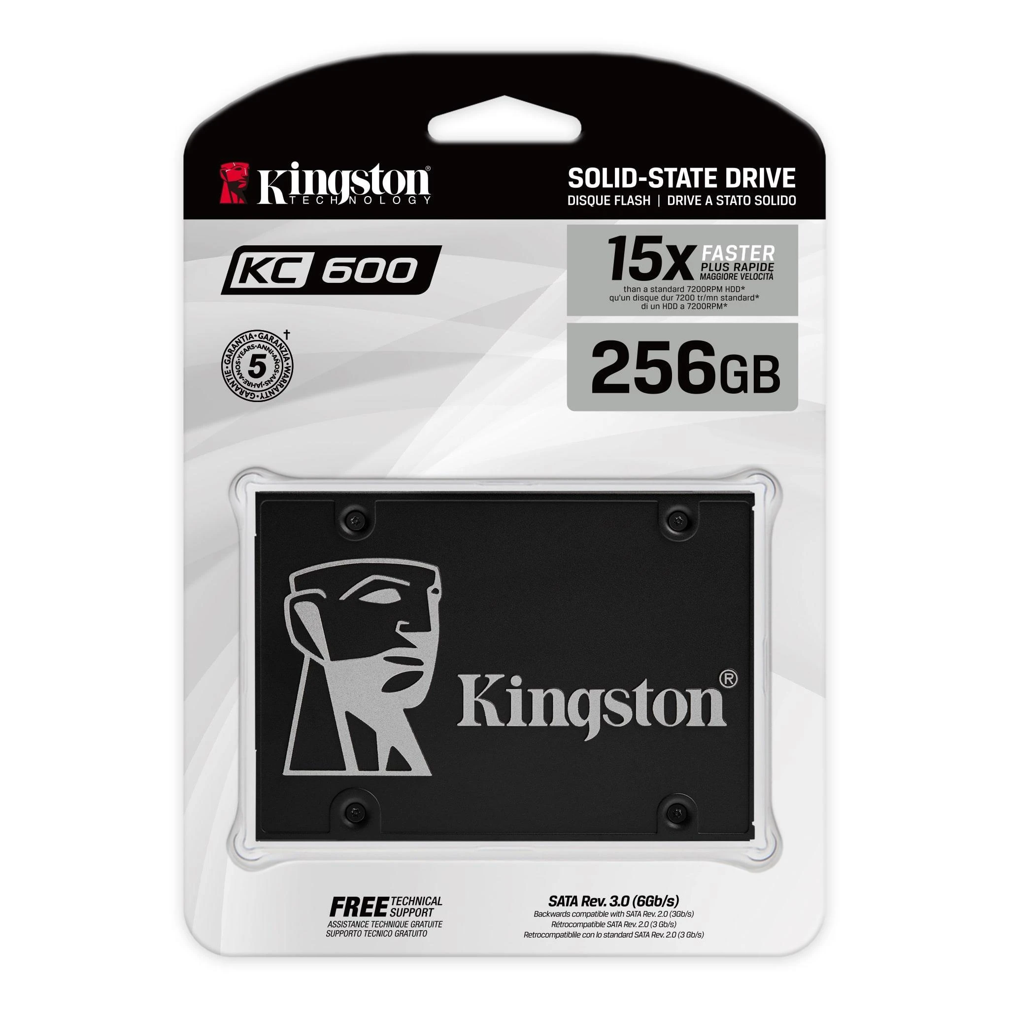 KINGSTON 256GB SSD KC600 SATA3 2.5"