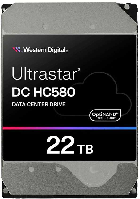Western Digital Ultrastar DC HC580 vidinis kietasis diskas 22 TB 7200 RPM 512 MB 3,5" Serial ATA