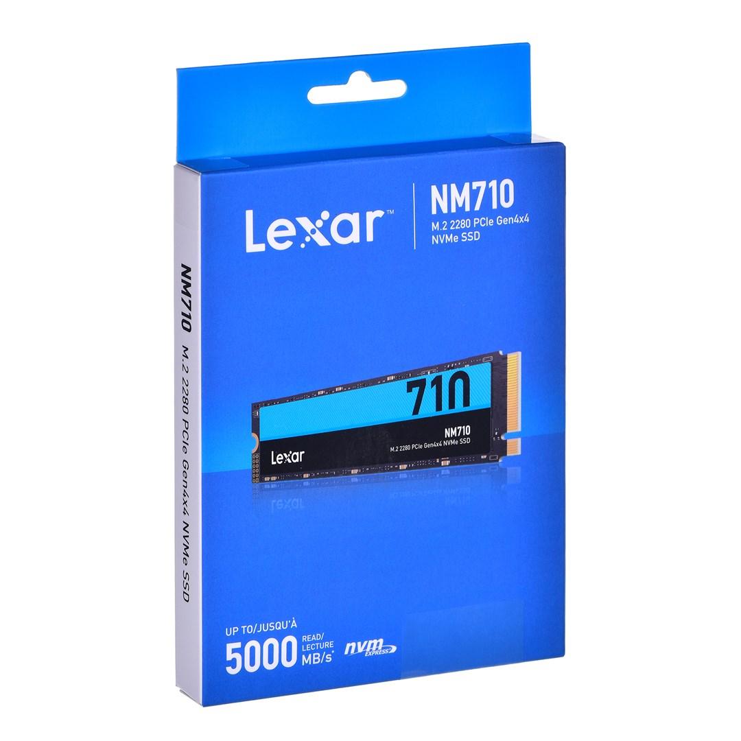 Lexar | M.2 NVMe SSD | NM710 | 2000 GB | SSD form factor M.2 2280 | Solid-state drive sąsaja PCIe Gen4x4 | Skaitymo greitis 4850 MB/s | Rašymo greitis 4500 MB/s