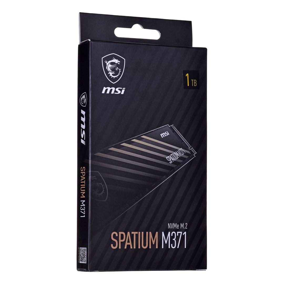 SSD diskai - MSI Space M371 1TB NVMe M.2 PCI Express 3.0