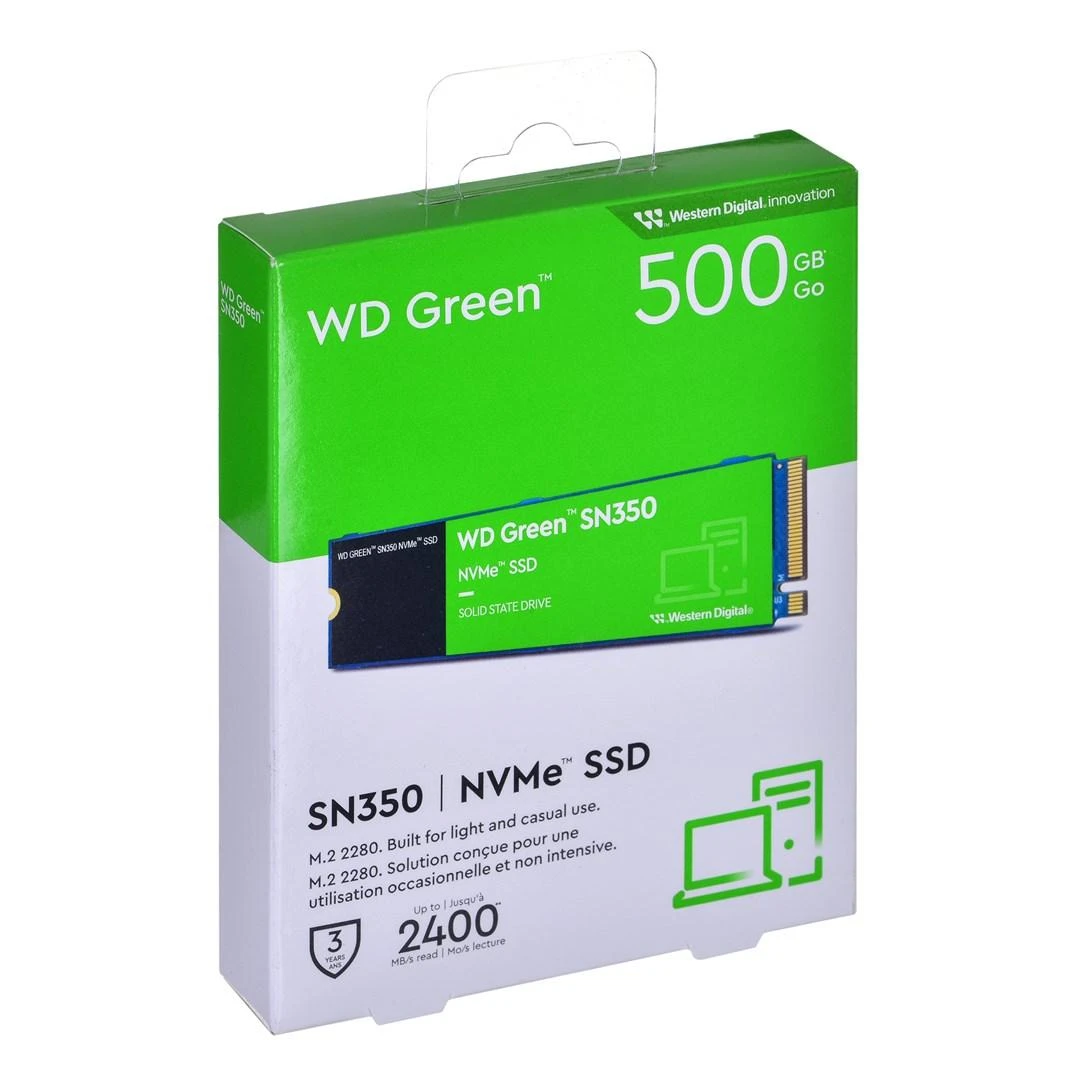 Sandisk WD Žalias SN350 NVMe SSD 500GB M.2 2280 PCIe Gen3
