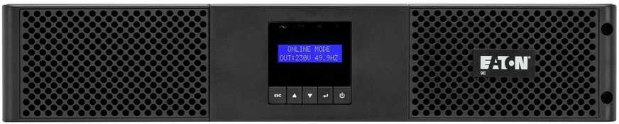 EATON 9E UPS Rack AC 200/220/230/240V 1800W 2000VA 1 fazė 6 x akumuliatoriai švino rūgšties 7Ah RS-232 USB oc 6 2U 19 Juodas