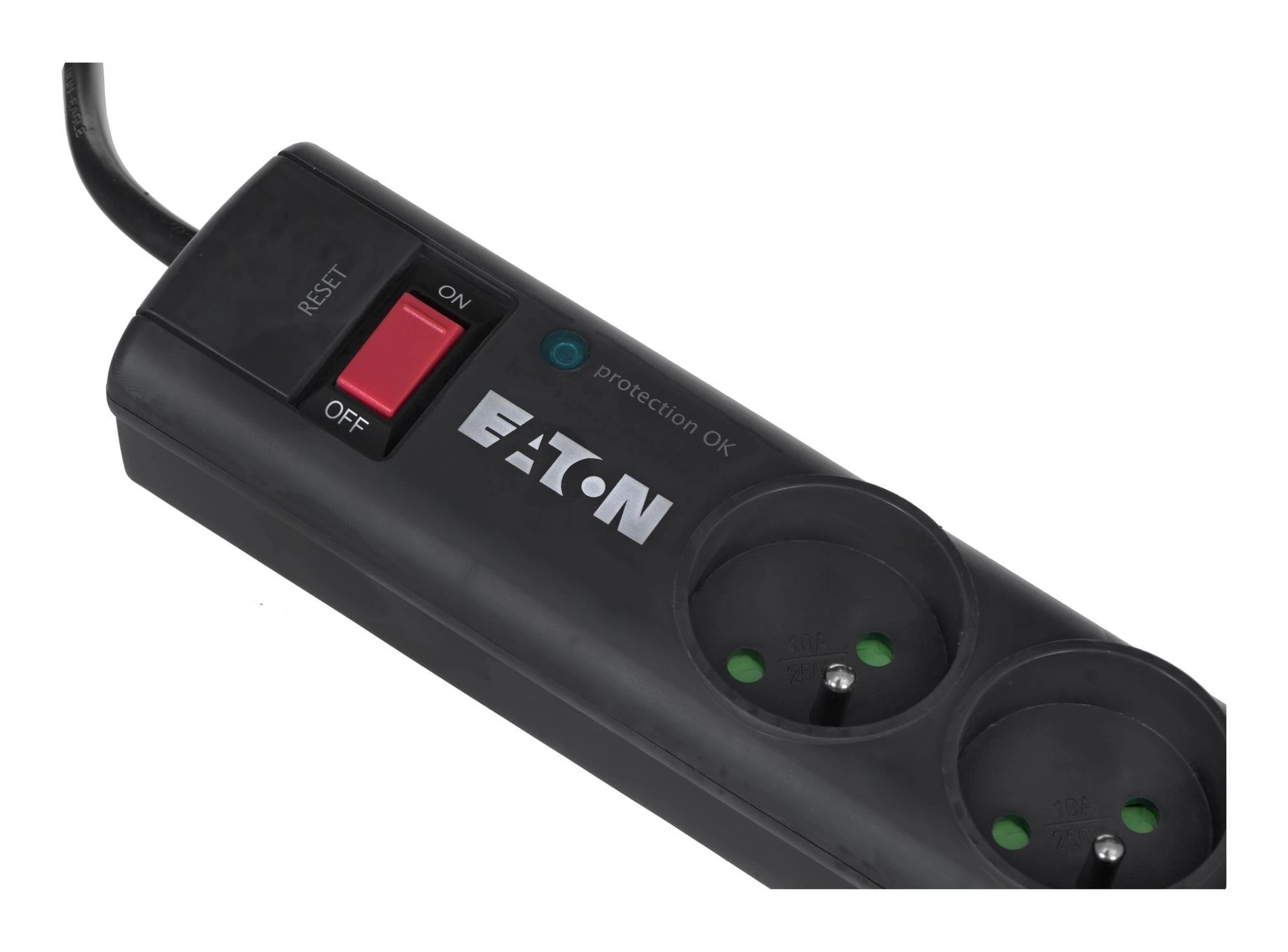 Eaton PS6F viršįtampių ribotuvas 6 AC išvestis(ys / čių) 220 - 250 V Juoda, Balta 1 m